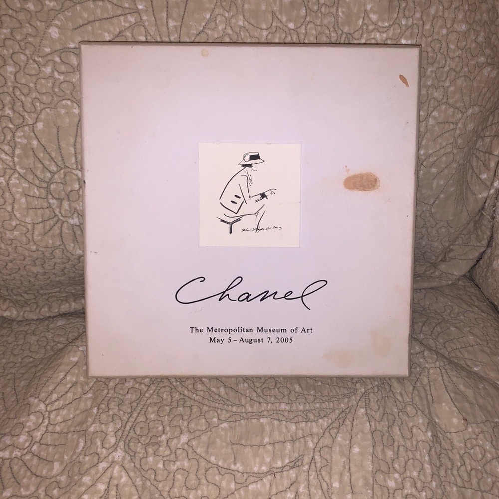 Chanel silk scarf from 2005 Met Museum Exhibit